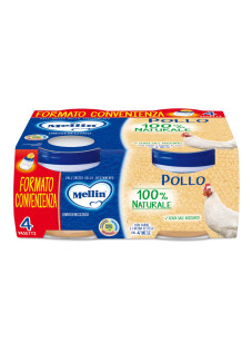 Mellin Omogeneizzato Pollo 100% Naturale 4x80g