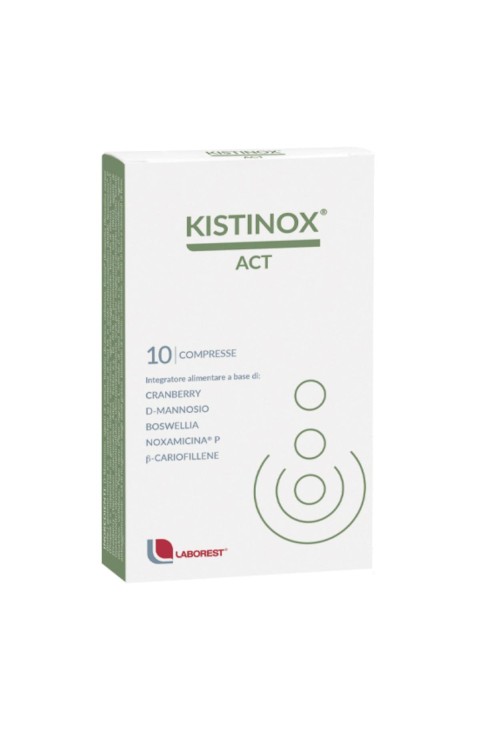 Kistinox Act Integratore Benessere Vie Urinarie, 10 Compresse