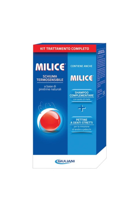 Milice Schiuma Termosensibile 150 ml + Shampoo 80ml + Pettine

