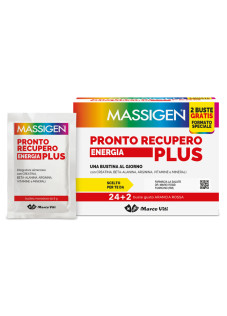 Massigen Pronto Recupero Energia Plus Integratore Alimentare, 24+2 Bustine
