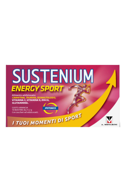 Sustenium Energy Sport Integratore Isotonico Gusto Arancia, 10 bustine
