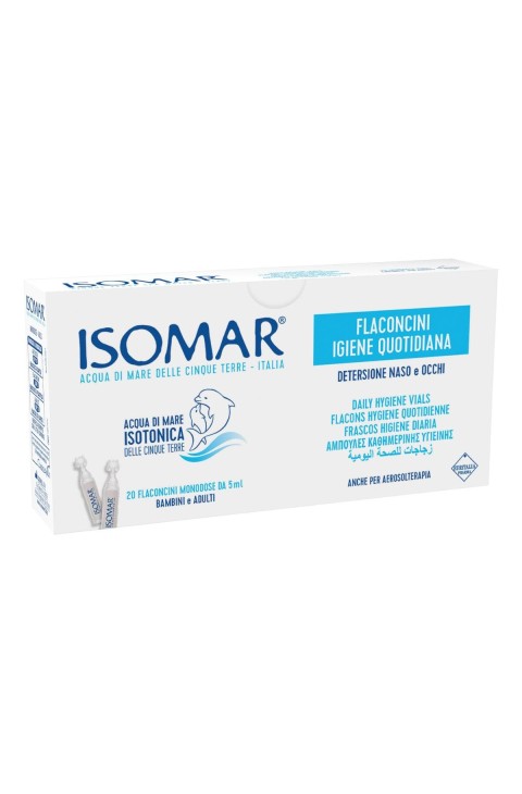 Isomar Igiene Quotidiana Naso e Occhi Soluzione Isotonica, 20 flaconcini