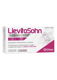 Chiesi LievitoSohn Advanced Integratore per Pelle e Capelli, 60 Compresse