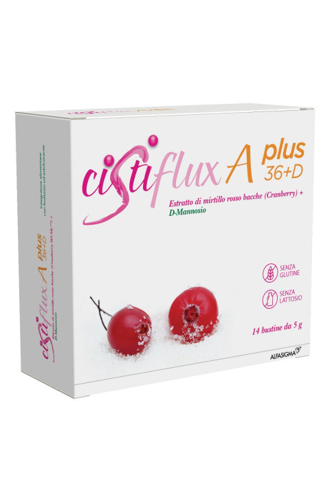 Cistiflux A Plus 36+D Integratore Per Le Vie Urinarie, 14 Bustine