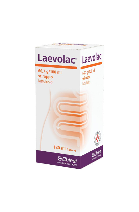 Laevolac 66,7g/100ml Lattulosio Sciroppo Trattamento Stitichezza Occasionale, 180ml