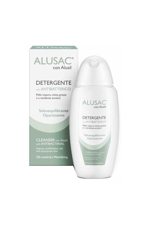 Alusac con Alusil Detergente viso con antibatterico seboriequilibrante 125 ml Alusac con Alusil Detergente viso con antibatterico seboriequilibrante 125 ml