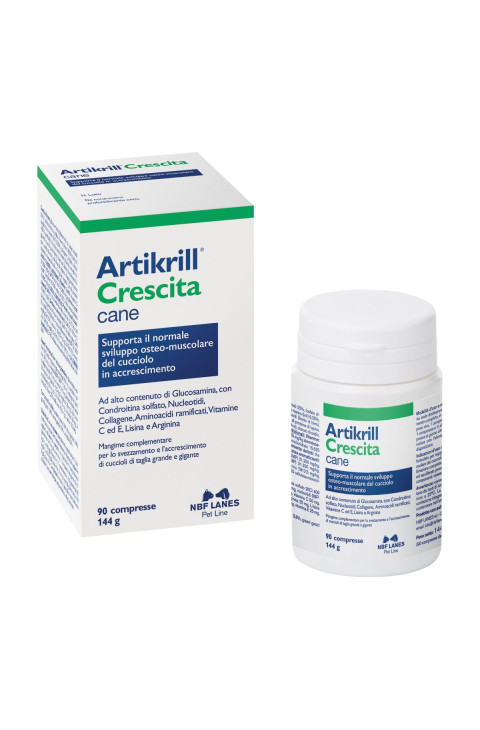Artikrill - Crescita Cane Mangime complementare, 90 Compresse