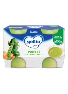 Mellin Omogeneizzato Piselli e Carote 2x130gr