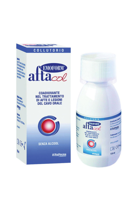 Emoform Aftacol Collutorio Afte Lesioni della Bocca 120ml