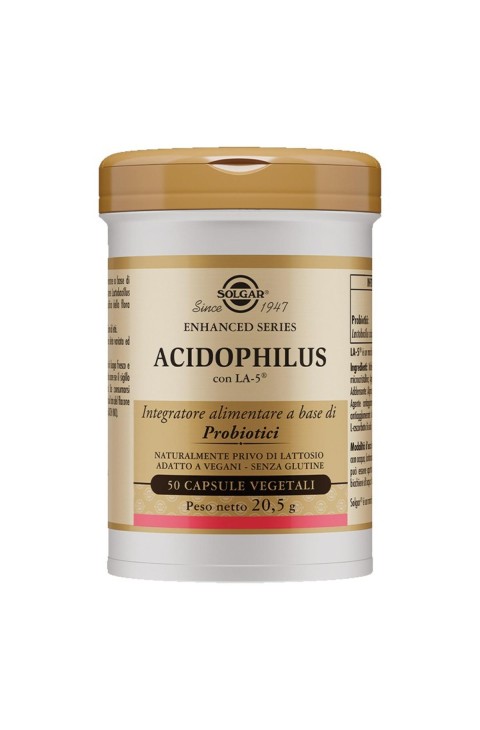 Solgar Acidophilus Integratore di Probiotici, 50 Capsule Vegetali
Solgar Acidophilus Integratore di Probiotici, 50 Capsule Vegetali