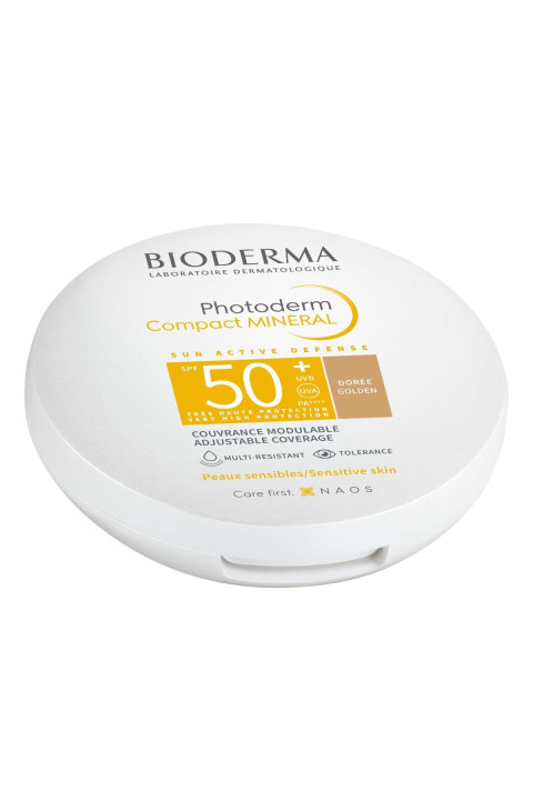 Bioderma Photoderm - Compact Mineral Protezione Colorata SPF50+ Dorée, 10g