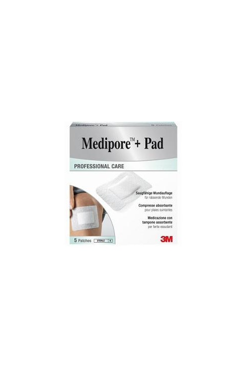 MEDIPORE+PAD MED 10X15CM 5PZ