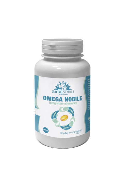 Erbenobili Omega Nobile Integratore di Omega3 per Normale Funzione Cardiaca 60 Softgel

