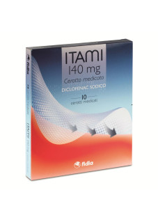 Fidia Itami Cerotto Medicato 140mg Diclofenac Sodico Antidolorifico Locale, 10 Cerotti
