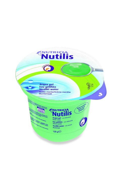 Nutricia Nutilis Aqua Gel Gusto Menta, 12 Coppette Da 125g
