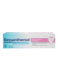 Bepanthenol Pasta Lenitiva Protettiva con Pantenolo Irritazione Pannolino, 100g