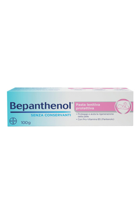 Bepanthenol Pasta Lenitiva Protettiva con Pantenolo Irritazione Pannolino, 100g