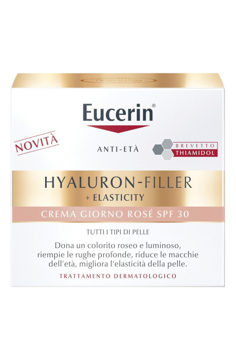 Eucerin Hyaluron Filler + Elasticity - Crema Rosè Anti Età Giorno SPF30, 50ml Eucerin Hyaluron Filler + Elasticity - Crema Rosè Anti Età Giorno SPF30, 50ml