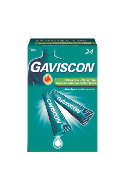 Gaviscon*24bust 500+267mg/10ml