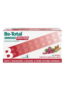 Be-Total Immuno Reaction Integratore Difese Immunitarie Vitamina C, 8 Flaconcini