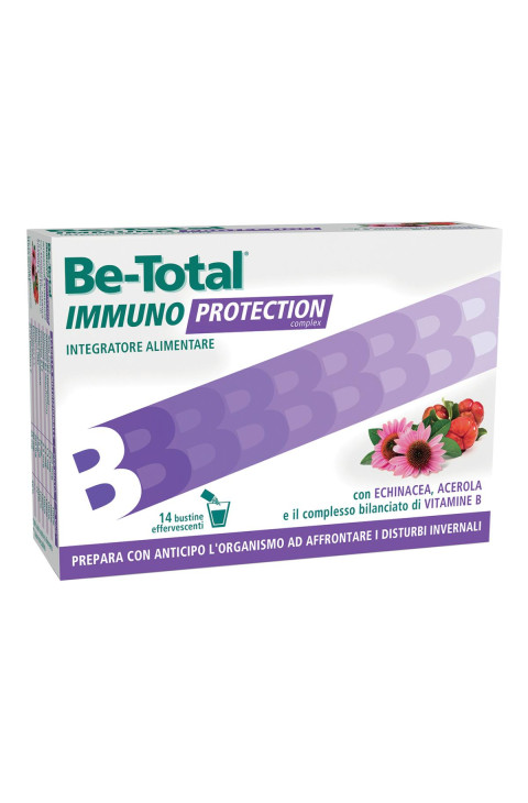 Be-Total Immuno Protection Integratore Difese Vitamina B Zinco, 14 Bustine