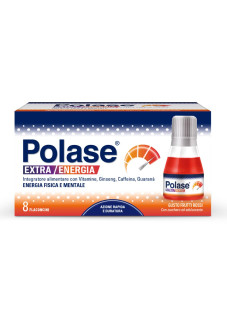 Polase Extra Energia Integratore Vitamina B Vitamina C Energia, 8 Flaconcini