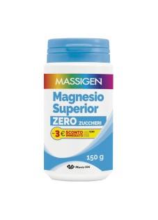 Massigen Magnesio Superior Zero Zuccheri Integratore Alimentare, 150g