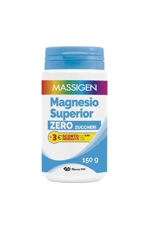 Massigen Magnesio Superior Zero Zuccheri Integratore Alimentare, 150g