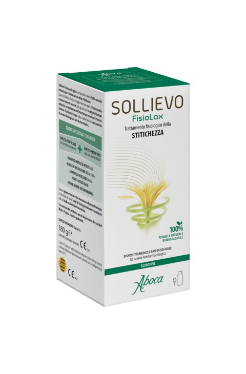 Aboca Sollievo FisioLax - Sciroppo Trattamento della Stitichezza, 180g Aboca Sollievo FisioLax - Sciroppo Trattamento della Stitichezza, 180g