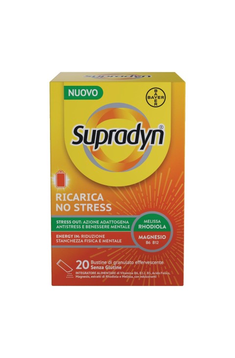Supradyn Ricarica No Stress Integratore Vitamine e Magnesio, 20 Buste