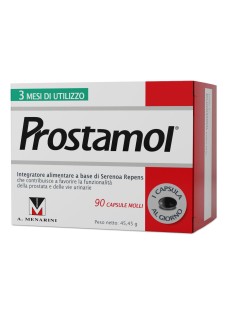 Prostamol Integratore con Serenoa repens per la Funzionalità della Prostata e delle Vie Urinarie, 90 capsule