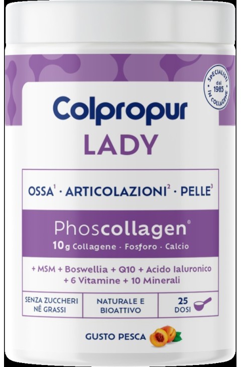 Protein Colpropur - Lady Integratore Alimentare Pelle Ossa e Articolazioni, 340g

