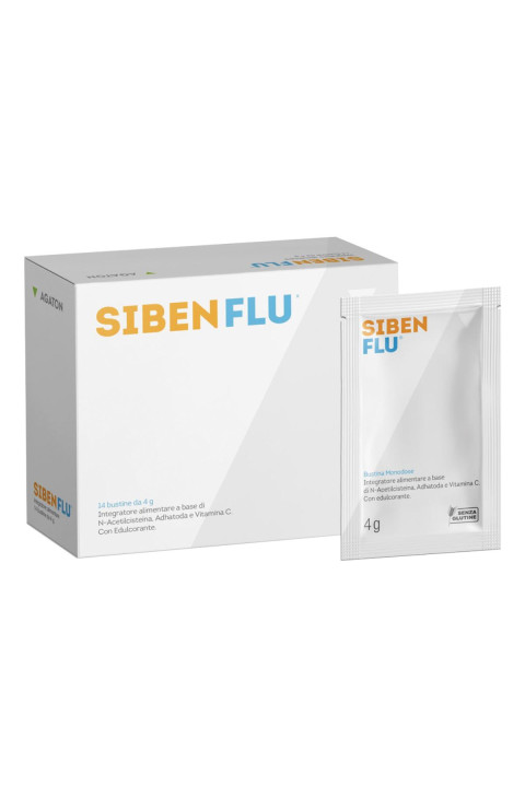 Siben Flu Integratore Alimentare, 14 bustine da 2g