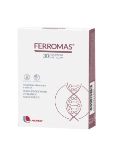 Ferromas Integratore di Ferro Vitamina C e Acido Folico, 30 Compresse
