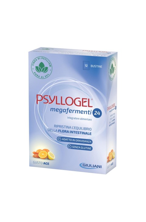 Psyllogel Megafermenti 24 Ace Integratore Alimentare 12 Buste
