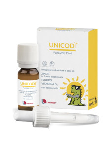 Unicodì è un integratore di Fluoro, Zinco in Forma Bisglicinata e Vitamina D3. Contribuisce al mantenimento della mineralizzazi
