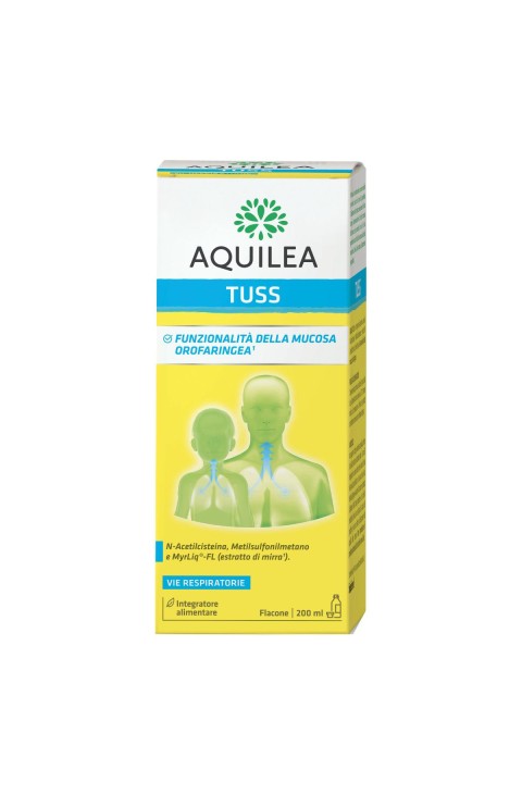 Aquilea Tuss Sciroppo Integratore Benessere delle Vie Respiratorie, 200ml
