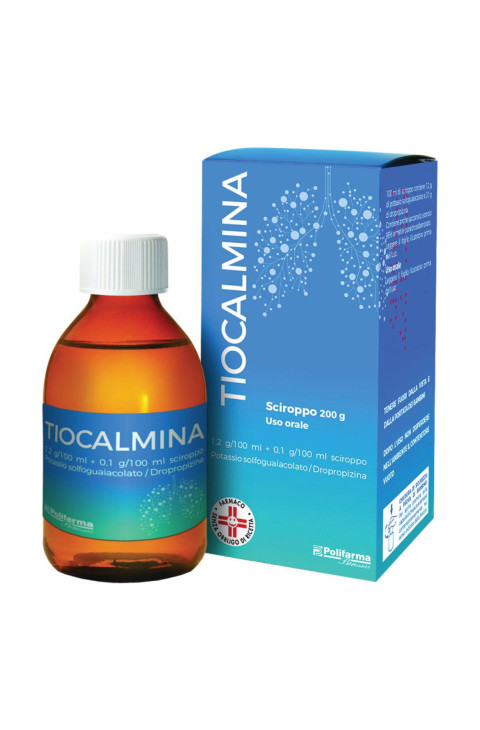 Tiocalmina 1,2 G/100 Ml + 0,1 G/100 Ml Sciroppo Flacone 200 G