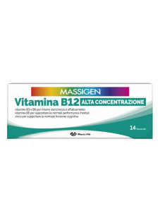 Massigen DailyVit+ - Vitamina B12 Alta Concentrazione, 14 flaconcini
