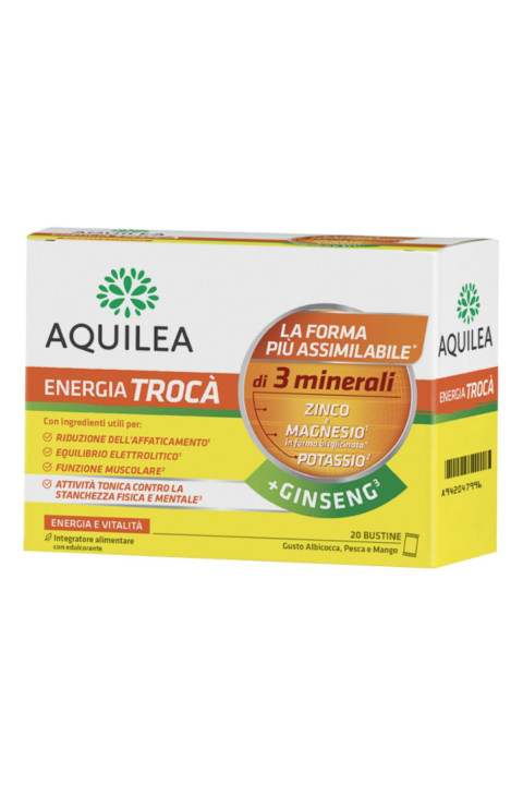 Aquilea Energia Trocà + Ginseng 20 Bustine
Aquilea Energia Trocà + Ginseng 20 Bustine