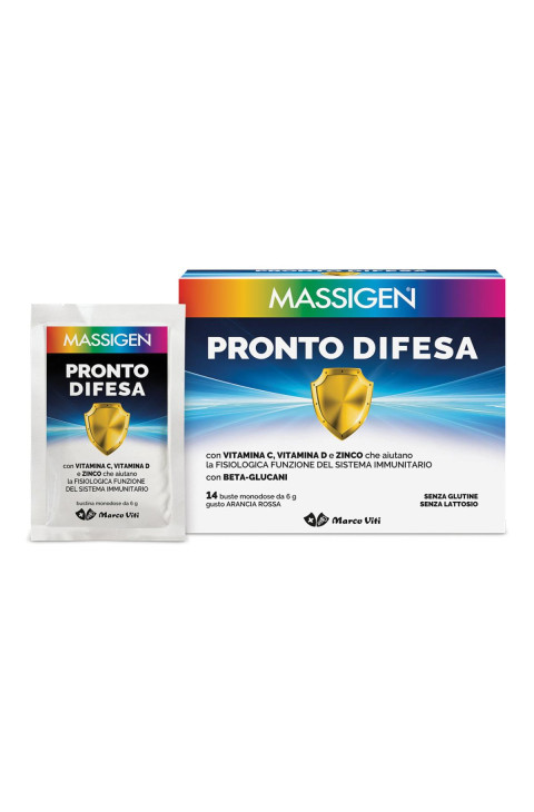 Massigen Pronto Difesa - Integratore Alimentare Arancia Rossa, 14 Buste Massigen Pronto Difesa - Integratore Alimentare Arancia Rossa, 14 Buste