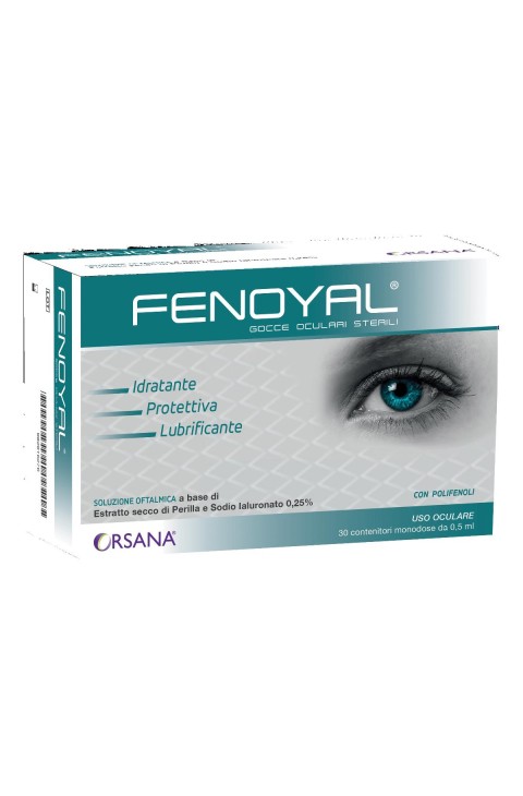 Fenoyal Gocce Oculari Sterili Idratanti Protettive, 30 monodose