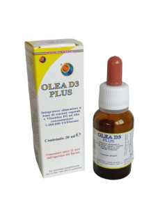 Olea D3 Plus Integratore di Vitamina D3 gocce, 20ml