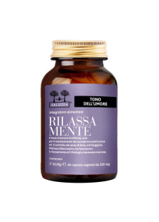 Salugea Rilassa Mente Integratore Buonumore e Lucidità Mentale, 60 Capsule Vegetali
