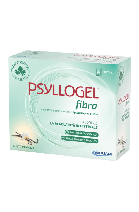 Psyllogel - Fibra Integratore Alimentare Vaniglia, 20 Bustine