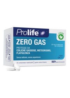 Prolife Zero Gas Dispositivo Medico Flatulenza Gonfiore e Crampi, 45 Compresse