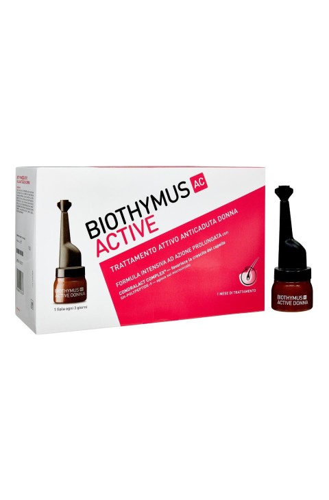 Biothymus AC Active - Trattamento Attivo Anticaduta Donna, 10 Fiale