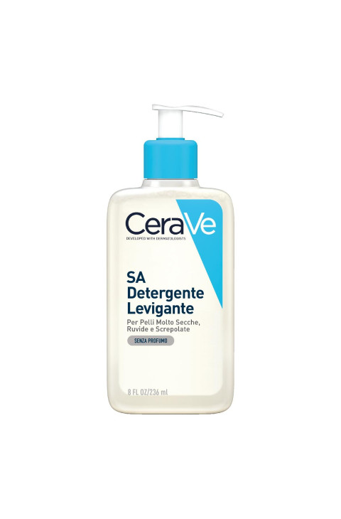 CeraVe SA Detergente Levigante per Pelle Molto Secca Ruvida e Screpolata, 236ml CeraVe SA Detergente Levigante per Pelle Molto Secca Ruvida e Screpolata, 236ml