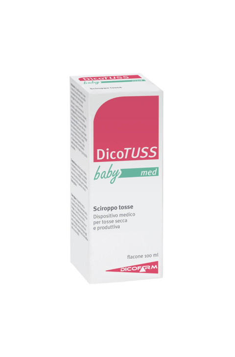 Dicofarm Dicotuss Baby Med Sciroppo per Tosse Secca e Produttiva, 100ml