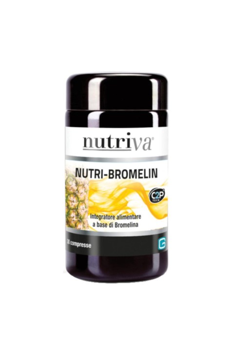 Nutriva Nutri Bromelin Integratore Alimentare, 30 Compresse